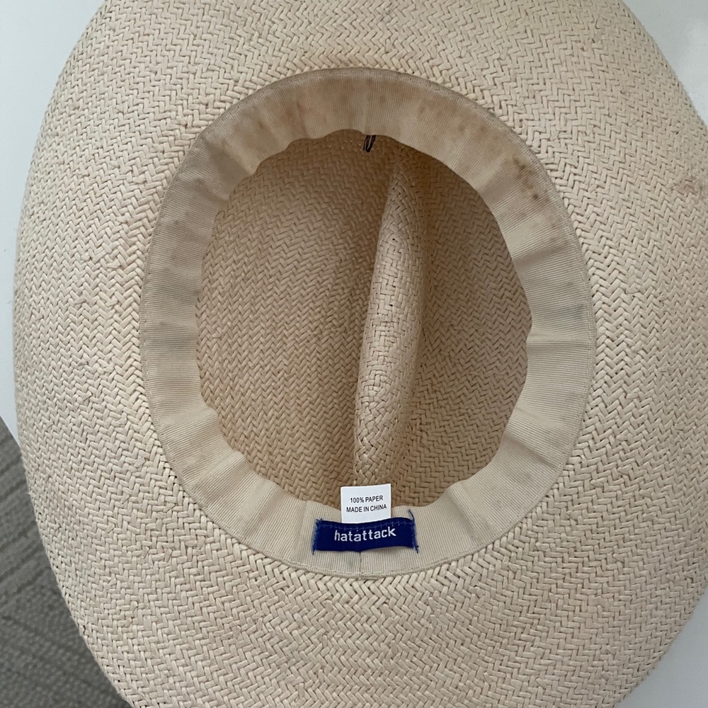 Hat Attack Straw Fedora Hat - Picture 6 of 7